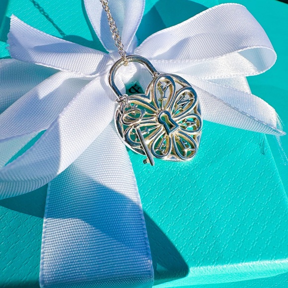 Tiffany & Co. Silver Filigree Heart Necklace - Picture 6 of 8
